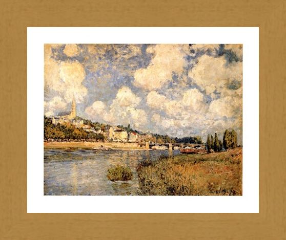 Framed Framed Sainte Cloud - Alfred Sisley