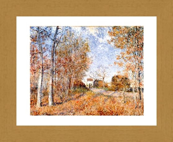 Framed Framed Un Coin De Bois Aux Sablons - Alfred Sisley