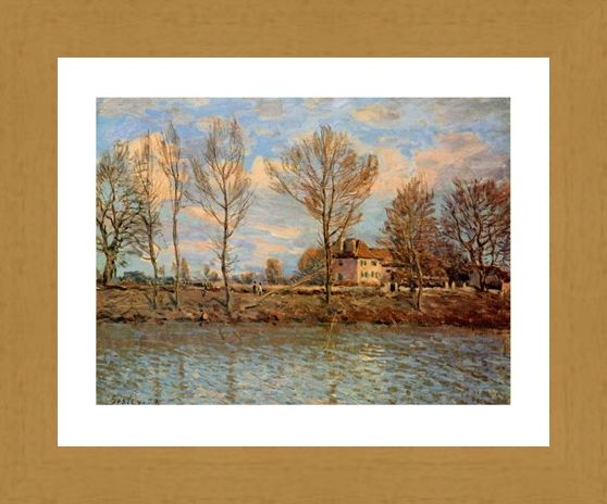 Framed Framed L'Ile De La Grand Jatte - Alfred Sisley