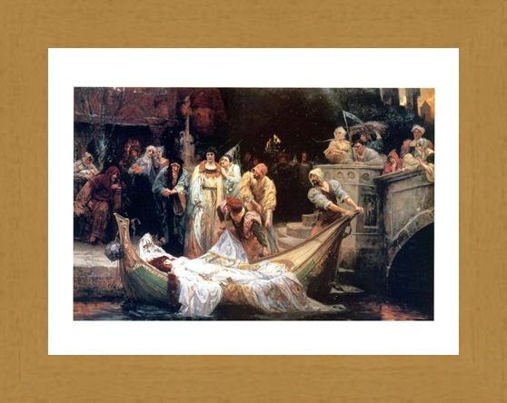 Framed Framed The Lady Of Shalott - G E Robertson