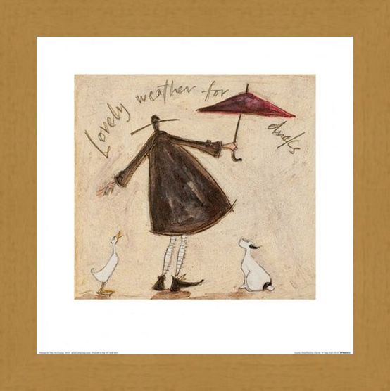 Framed Framed Lovely Weather for Ducks - Sam Toft