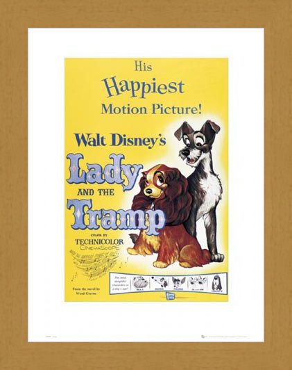 Framed Framed The Lady & The Tramp Original Movie Score - Walt Disney's Lady and The Tramp
