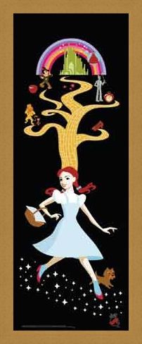 Framed Framed Follow the Yellow Brick Road - Wizard of Oz