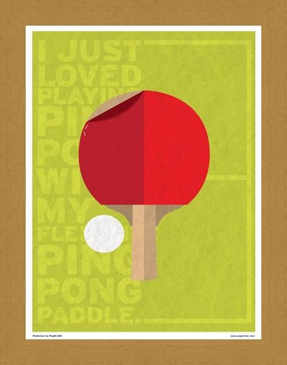 Framed Framed Minimal Movies: Forrest Gump - I Just Loved Playing Ping Pong