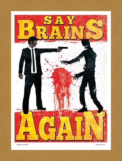Framed Framed Say Brains Again - Brain Dead