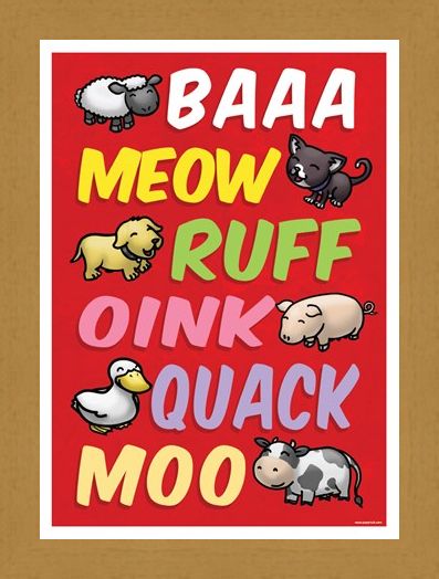 Framed Framed Animal Sounds - Cute Animal Language