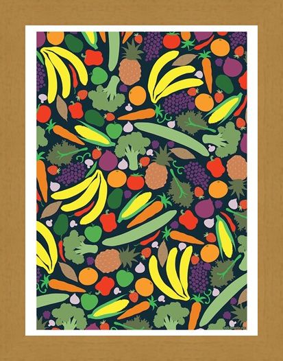 Framed Framed A Colourful Explosion - Vibrant Vegan Mini Poster