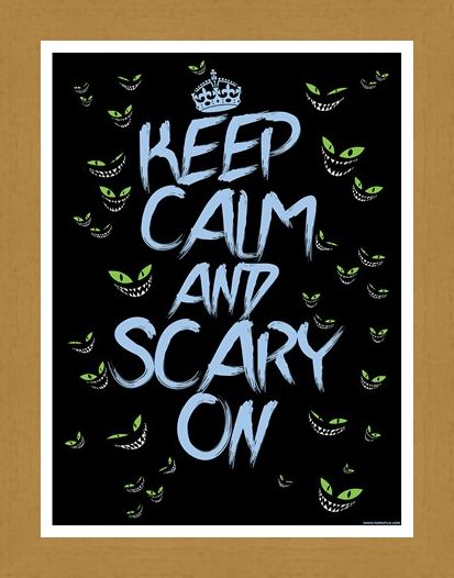 Framed Framed Keep Calm & Scary On Mini Poster - Keep Calm