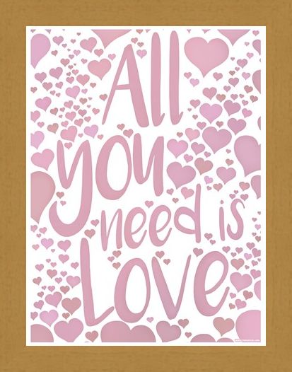 Framed Framed All You Need Is Love - Love Speaks