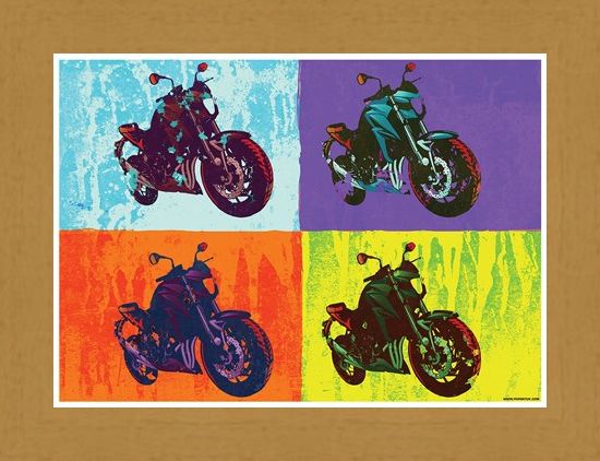 Framed Framed Sixties Chopper - Multicolour Motorcycles