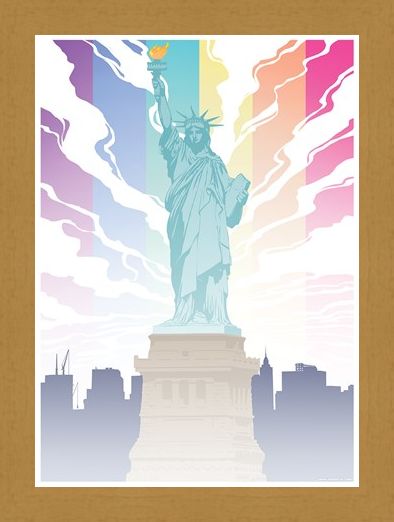 Framed Framed Lady Liberty - Pride