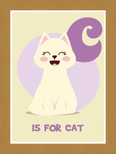 Framed Framed C...is for Cat - Animal Alphabet