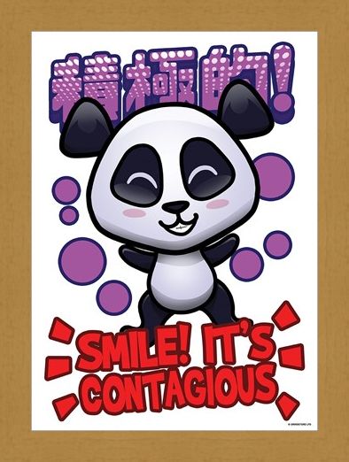 Framed Framed Smile! - Handa Panda