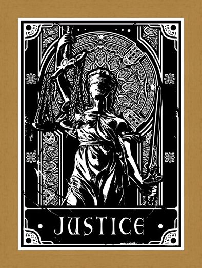 Framed Framed Justice - Deadly Tarot