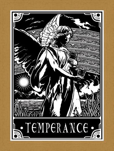 Framed Framed Temperance - Deadly Tarot