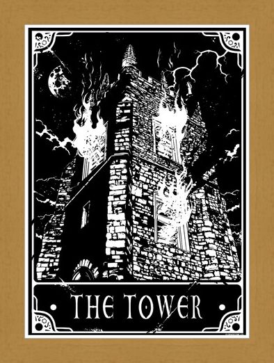 Framed Framed The Tower - Deadly Tarot