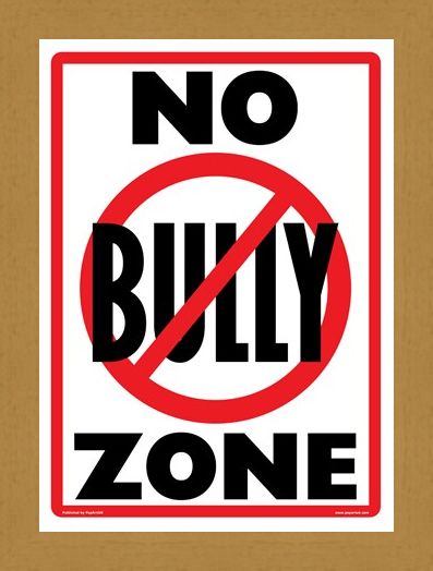 Framed Framed No Bully Zone - Playground Rules