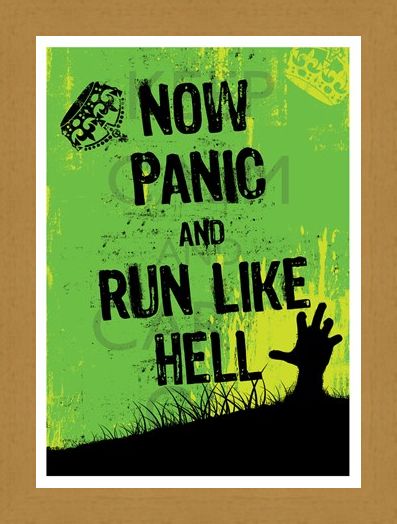 Framed Framed Now Panic & Run Like Hell - They Are Coming