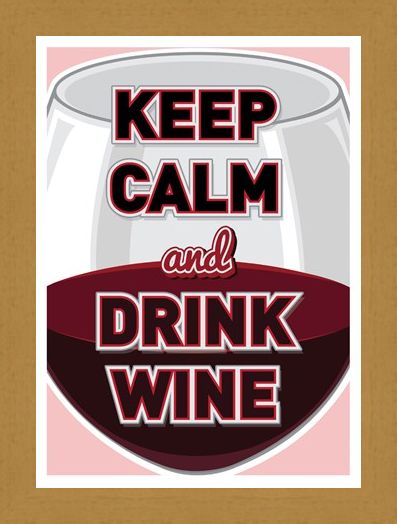 Framed Framed Keep Calm & Drink Wine - Pour A Glass