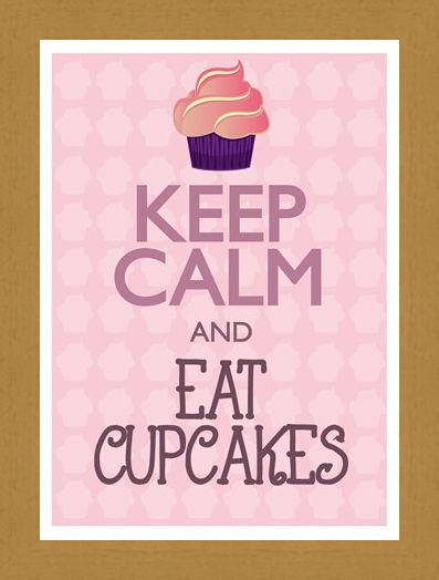 Framed Framed Keep Calm & Eat Cupcakes - Keep Calm & Carry On