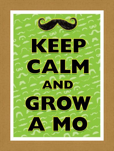 Framed Framed Keep Calm & Grow A Mo - Keep Calm & Carry On
