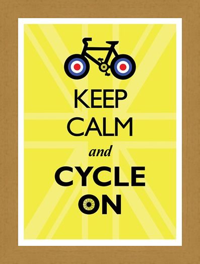 Framed Framed Keep Calm & Cycle On - Keep Calm & Carry On