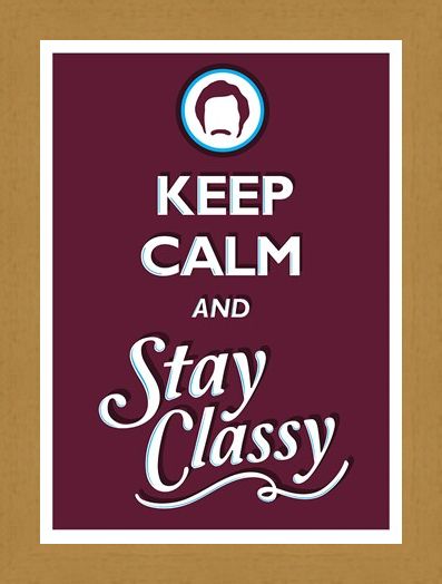 Framed Framed Keep Calm & Stay Classy - Keep Calm & Carry On