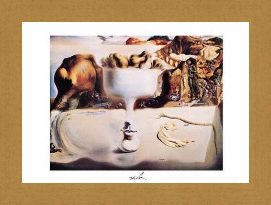 Framed Framed Apparition of a Face and Fruitdish, 1938 - Salvador Dali