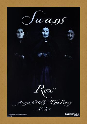Framed Framed Swans at the Roxy - Frank Kozik