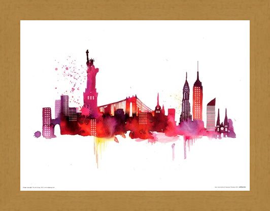 Framed Framed New York Skyline - Summer Thornton