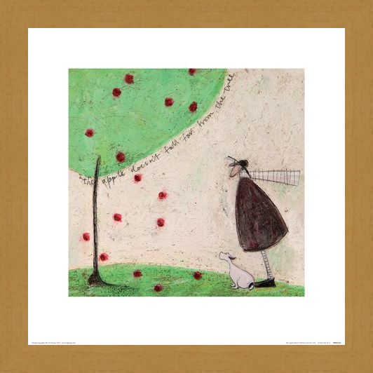 Framed Framed The Apple Doesn't Fall Far From The Tree - Sam Toft