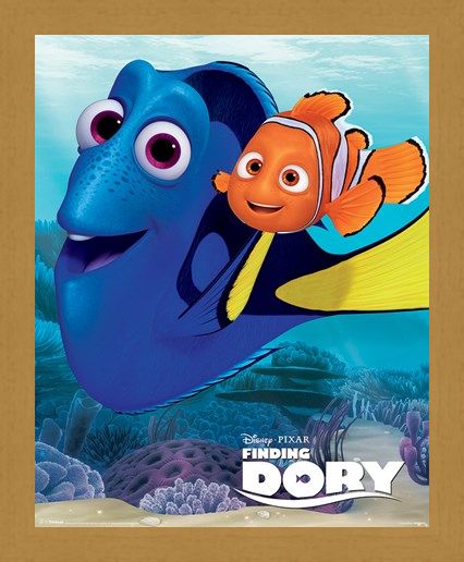 Framed Framed Dory And Nemo - Finding Dory