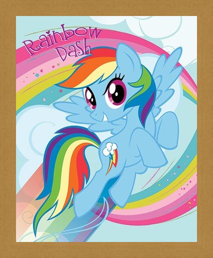 Framed Framed Rainbow Dash - My Little Pony