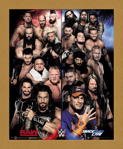 Framed Framed Raw VS Smackdown - WWE