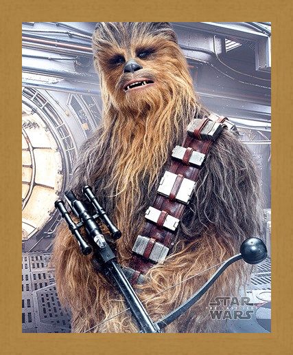 Framed Framed Chewbacca Bowcaster - Star Wars The Last Jedi