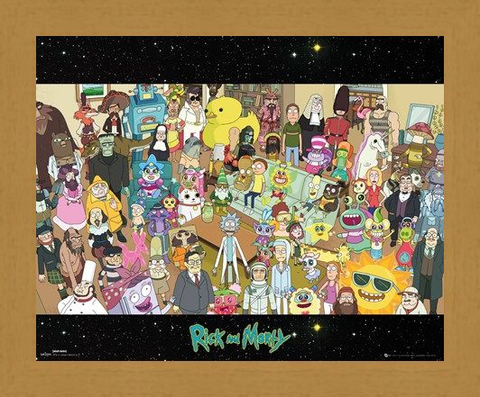 Framed Framed Cast - Rick and Morty