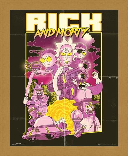 Framed Framed Action Movie - Rick and Morty