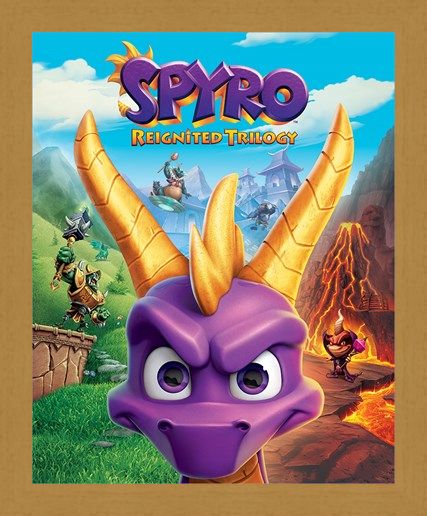 Framed Framed Game Cover Art - Spyro