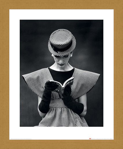 Framed Framed Wide Shoulder Fashion 1959 - Time Life