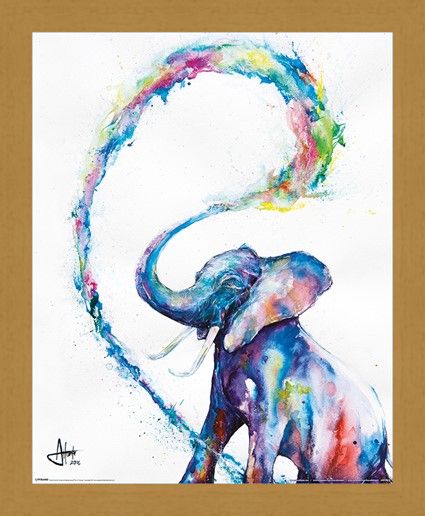 Framed Framed Elephant - Marc Allante