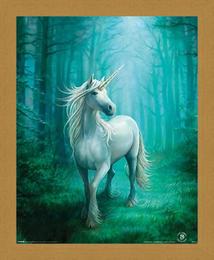 Framed Framed Forest Unicorn - Anne Stokes