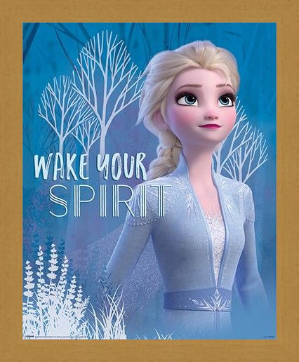 Framed Framed Wake Your Spirit Elsa - Frozen 2