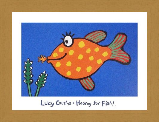 Framed Framed Hooray for Fish! - Lucy Cousins