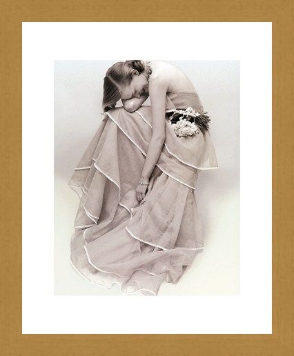 Framed Framed Tiered Evening Dress, March 1951 - Norman Parkinson