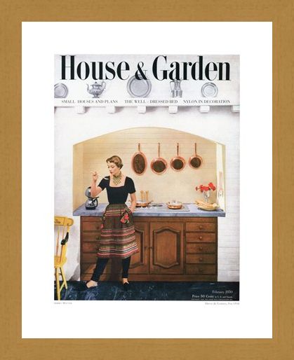 Framed Framed House and Garden, February 1950 - Herbert Matter