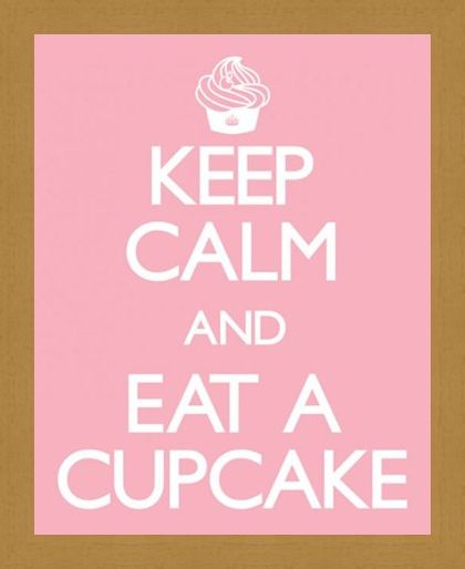 Framed Framed Keep Calm and Eat a Cupcake - Keep Calm and Carry On