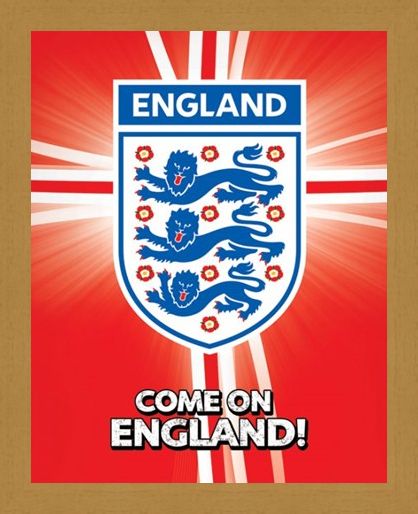 Framed Framed Come on England! - International Football