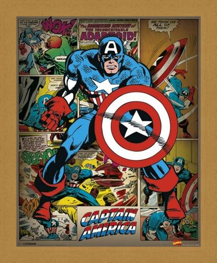 Framed Framed He Took On All Of Them! - Captain America