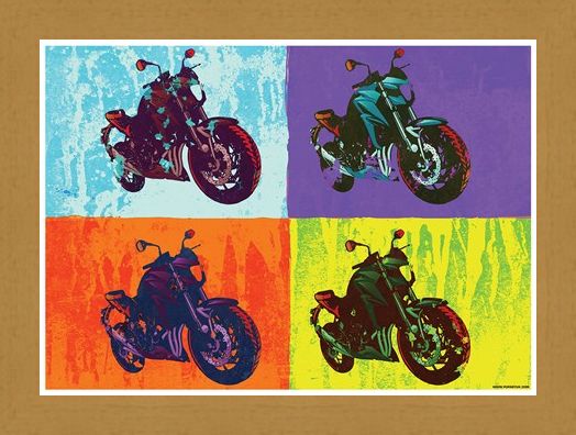 Framed Framed Sixties Chopper - Multicolour Motorcycles