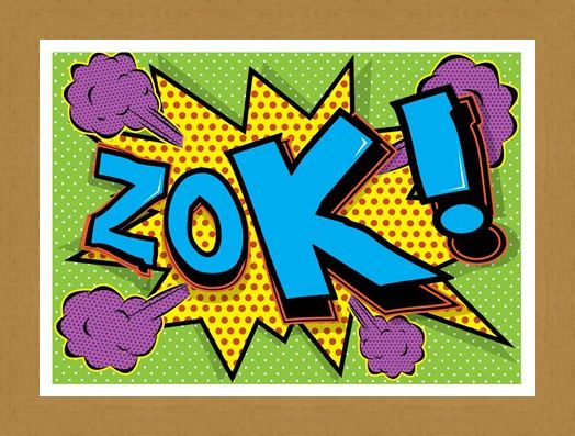 Framed Framed Zok! - Pop Art Explosion